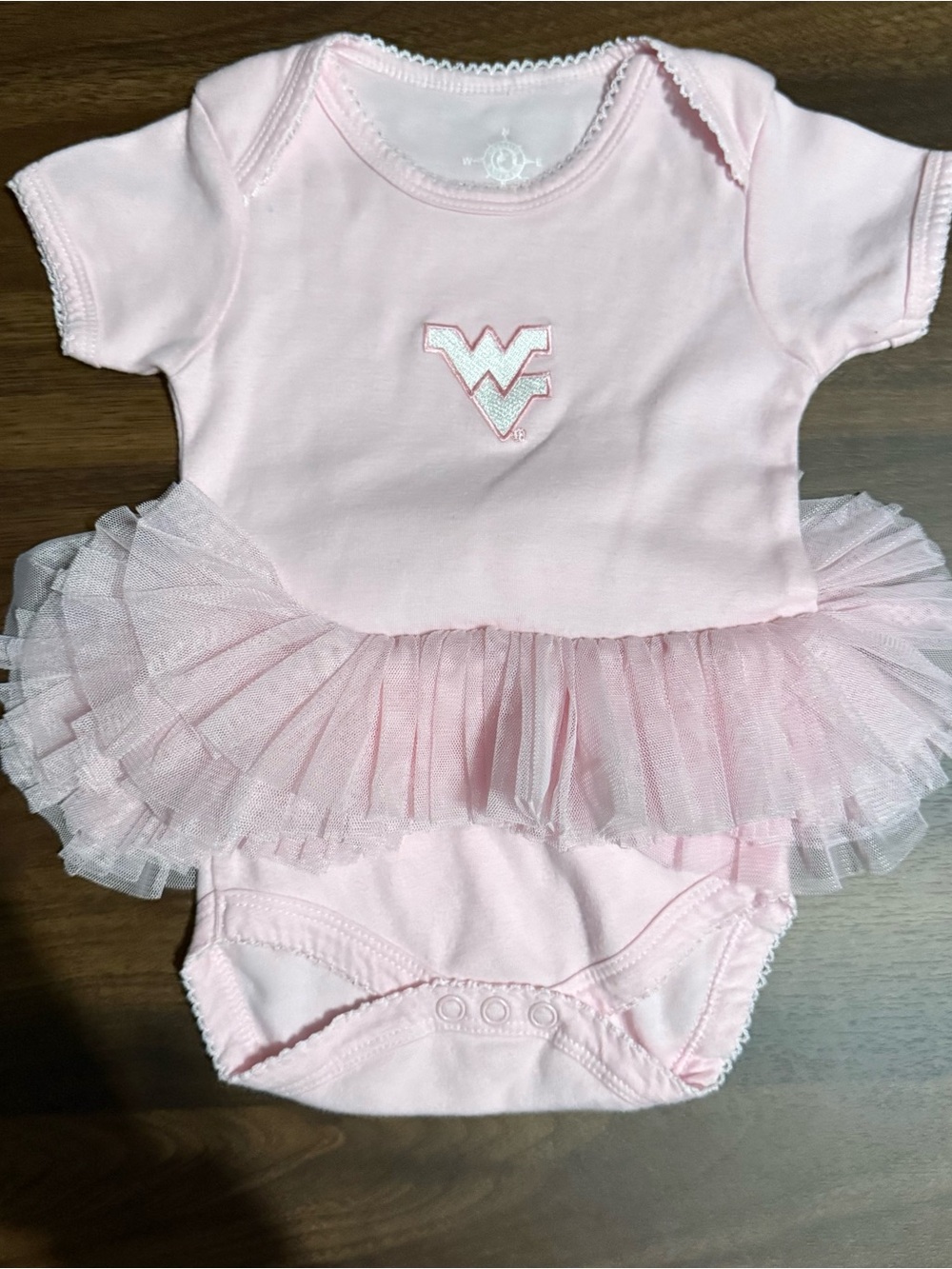 Baby girl West Virginia college football tutu onesie